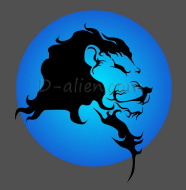 Lion - Blue