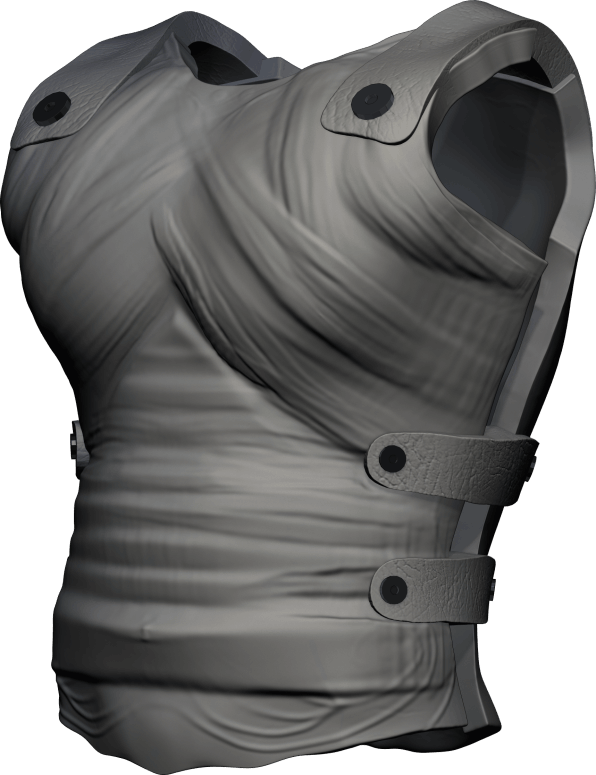 Grey armor breastplate